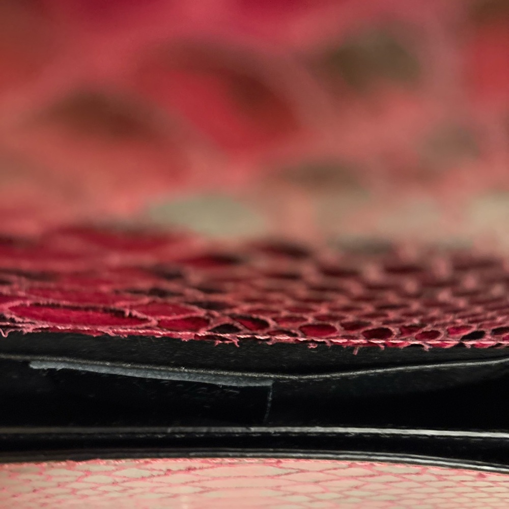 NWT Marina Galanti Magenta and Black Python-Print Shoulder Bag - Picture 8 of 9
